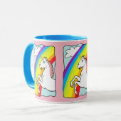 Unicorn Rainbow Mok (Voorkant links)