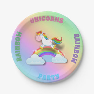 Unicorn Rainbow Party Bord