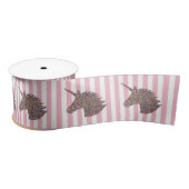 Unicorn Rainbow Pink Stripe Ribbon Lint (Spoel)