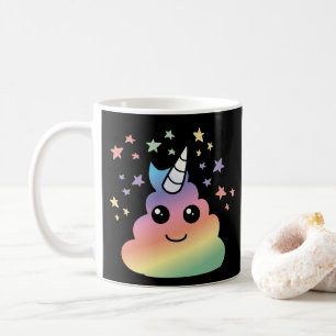 Unicorn Rainbow Poop Emoji Kawaii Koffiemok