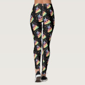 Unicorn Rainbow Poop Emoji Leggings (Achterkant)