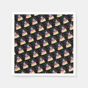 Unicorn Rainbow Poop Emoji Servet