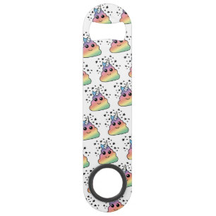Unicorn Rainbow Poop Emoji Speed Flessenopener