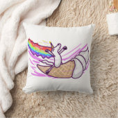 Unicorn Rainbow Riding Ice Cream Cone Kussen (Deken)