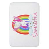 Unicorn Rainbow Showgordijn Badmat (Voorkant Verticaal)