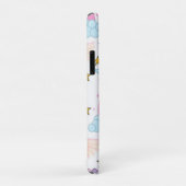 Unicorn Rainbow Stars Magische Naam Monogram Case-Mate iPhone Case (Achterkant/rechts)