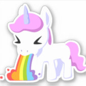 UNICORN RAINBOW STEMIT-STICKERS STICKER (Voorkant)