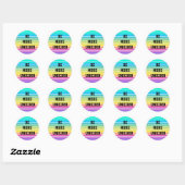 Unicorn rainbow Sticker ‘be more unicorn’ (Feuille)