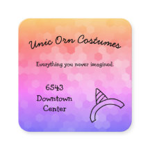 Unicorn Rainbow-Visitekaartje