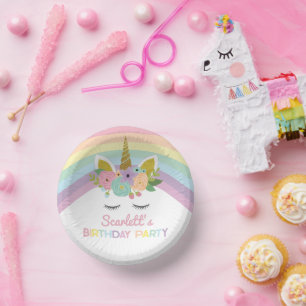 Unicorn Rainbows Birthday Party Papieren Kommen