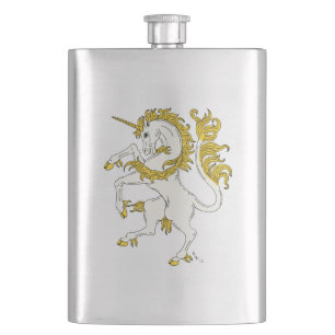 Unicorn Rampant Heupfles