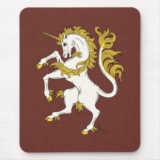 Unicorn Rampant Muismat (Voorkant)