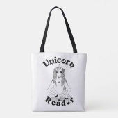 Unicorn Reader - Canvas tas, medium Draagtas (Achterkant)