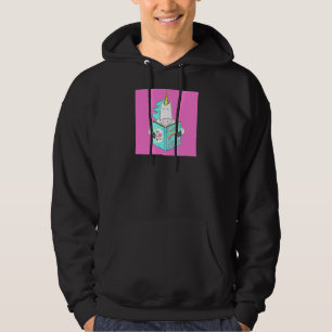 Unicorn Reading Magic Tricks Book Cute Humor Pink Hoodie