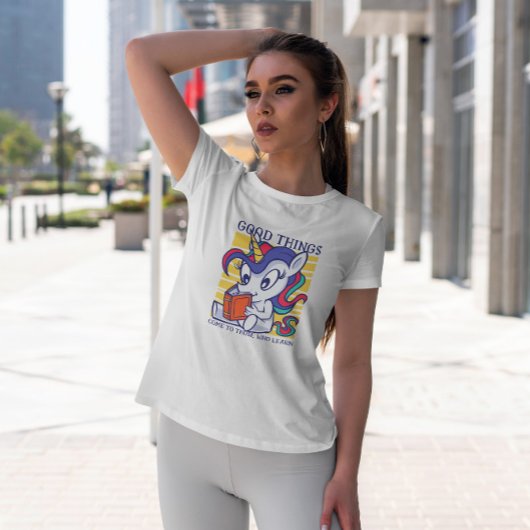 Unicorn Reading T-shirt