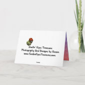 Unicorn Red Fractals Imaginaire Art Carte photo (Dos)