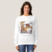 Unicorn Reindeer femmes sweatshirt (Devant entier)