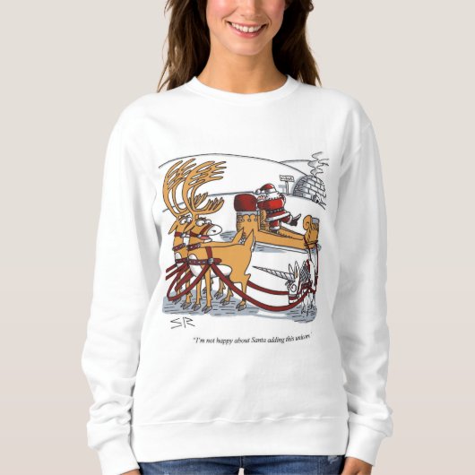 Unicorn Reindeer femmes sweatshirt (Devant)