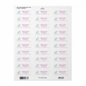 Unicorn Return Address Label (Full Sheet)