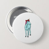 Unicorn Ribbon Ronde Button 7,6 Cm (Voorkant /achterkant)