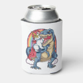 Unicorn Riding Dinosaur Blikjeskoeler (Blikje Achterkant)