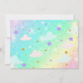 Unicorn Roller Skate Birthday Invitation (Dos)