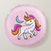 Unicorn Rond Kussen (Voorkant)