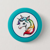 Unicorn Ronde Button 5,7 Cm (Voorkant)