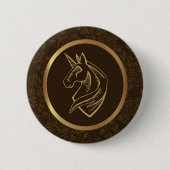 Unicorn Ronde Button 5,7 Cm (Voorkant)