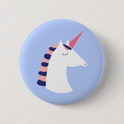 Unicorn Ronde Button 5,7 Cm (Voorkant)