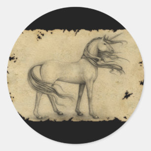 Unicorn Ronde Sticker