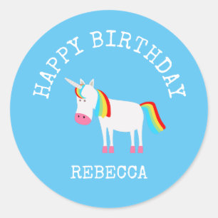 Unicorn Ronde Sticker