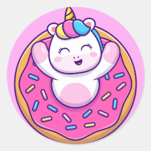 Unicorn Ronde Sticker
