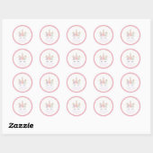 Unicorn rose & Gold Party Favoriser Sticker de bal (Feuille)