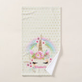 Unicorn rose or Parties scintillant Look Named Gir (Serviette à main)