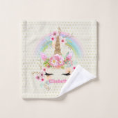 Unicorn rose or Parties scintillant Look Named Gir (Gant de toilette)