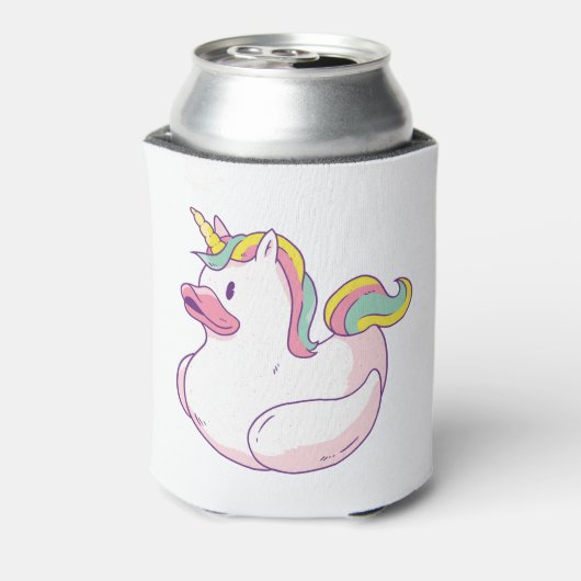 Unicorn Rubber Duck Blikjeskoeler (Blikje Achterkant)