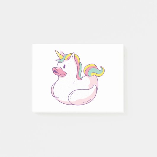 Unicorn Rubber Duck Post-it® Notes (Voorkant)