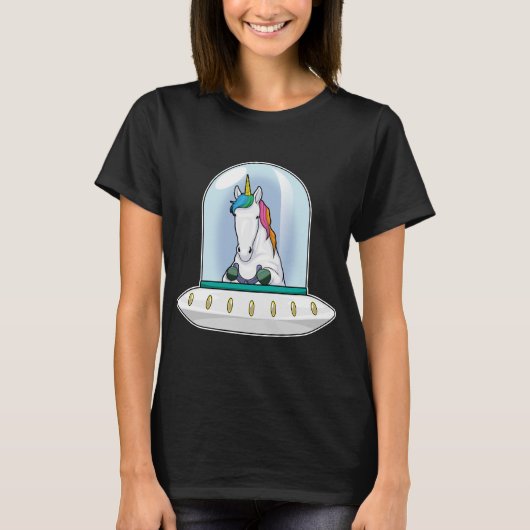 Unicorn ruimteschip t-shirt (Voorkant)