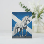 Unicorn Schotland Schotse vlag Briefkaart (Staand voorkant)