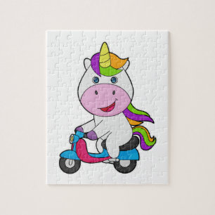 Unicorn Scooter Legpuzzel
