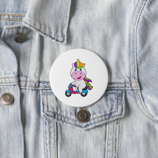 Unicorn Scooter Ronde Button 7,6 Cm (In situ)