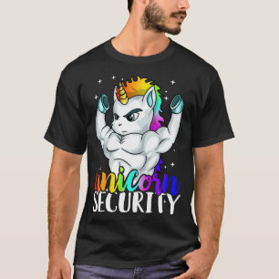 Unicorn Security Squad Musea T-shirt Funny Dad Bro