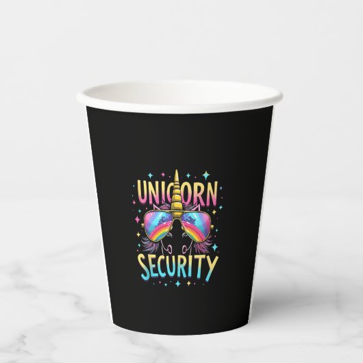 Unicorn Security Tank Top_6 Papieren Bekers (Voorkant)