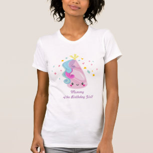 Unicorn shirt - mammie van het verjaardagsmeisje