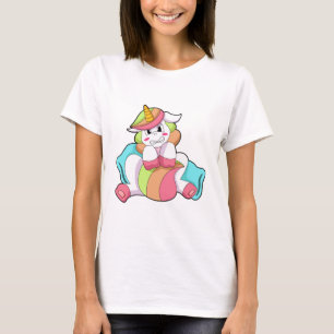 Unicorn Shy met Pillow T-shirt