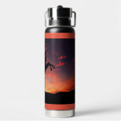 Unicorn Silhouette Bouteille d'eau (Arrière)