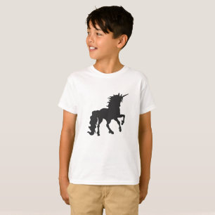 Unicorn silhouette - Kies achtergrondkleur T-shirt