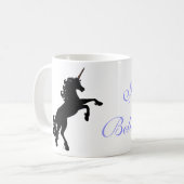 Unicorn Silhouette Koffiemok (Voorkant links)