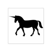 unicorn silhouette (kunstzegel) 	rubberstempel (Afrduk)